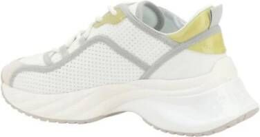 pinko Wave Toe Sneakers met Gestructureerde Zool White Dames