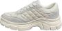 Pinko Witte Leren en Satijnen Memphis Sneakers White Dames - Thumbnail 4