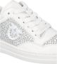 Pinko Witte Leren Strass Sneakers - Thumbnail 2