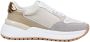 Pinko Witte Mesh Leren Sneakers Love Birds Multicolor Dames - Thumbnail 4