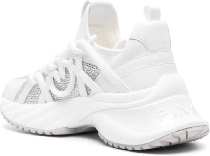 pinko Witte Scuba Jersey Sneakers White Dames