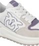 Pinko Witte Sneaker Koe Suède Kalfsleer - Thumbnail 2