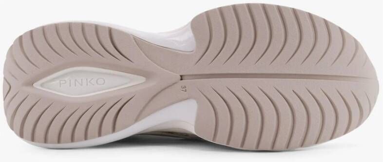 Pinko Witte Sneakers met Mesh Details