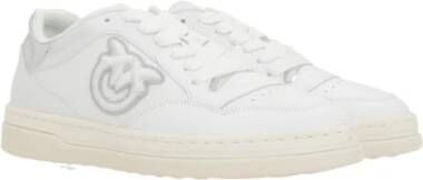 pinko Witte Sneakers van Kalfsleer White Dames