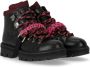 Pinko Zzero Black Fuchsia Combat Boots Zwart Dames - Thumbnail 2