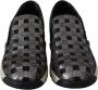 Pinko Zilver Zwarte Leren Slip-On Sneakers - Thumbnail 2