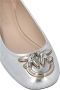 Pinko Gelamineerde leren balletflats Love Birds Gray Dames - Thumbnail 9