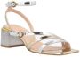 Pinko Zilveren en gouden sandalen met chunky hak Gray Dames - Thumbnail 2