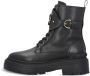 Pinko Leren enkellaarzen met logoriem Black Dames - Thumbnail 11