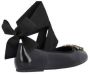 Pinko Zwarte Leren Ballerina Schoenen met Love Birds Logo Black Dames - Thumbnail 3