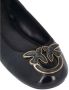Pinko Zwarte Leren Ballerina Schoenen met Love Birds Logo Black Dames - Thumbnail 4