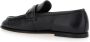 Pinko Zwarte leren loafers met metalen logo Black Dames - Thumbnail 4