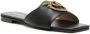 Pinko Zwarte Leren Love Birds Sandalen Black Dames - Thumbnail 4