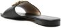 Pinko Zwarte Leren Love Birds Sandalen Black Dames - Thumbnail 5