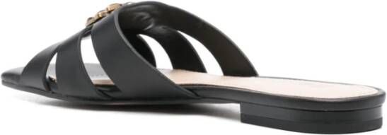 pinko Zwarte sandalen met bandjes en Love Birds Black Dames