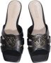 Pinko Zwarte Leren Sandalen Collectie Lente Zomer Black Dames - Thumbnail 22