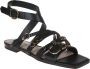 Pinko Slippers & Mules Leather sandals 'Marli' in zwart - Thumbnail 3