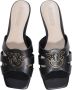Pinko Zwarte Leren Sandalen Collectie Lente Zomer Black Dames - Thumbnail 8