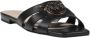 Pinko Zwarte Leren Sandalen Collectie Lente Zomer Black Dames - Thumbnail 9