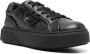 Pinko Zwarte Leren Sneakers voor Vrouwen Black Dames - Thumbnail 6