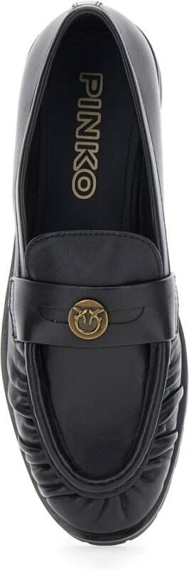Pinko Zwarte platte mocassinschoenen