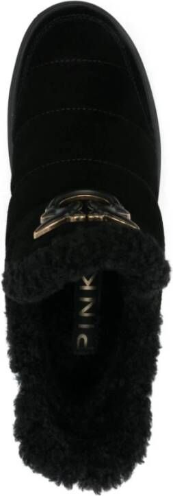 pinko Zwarte Quilted Slip-on Boots Black Dames
