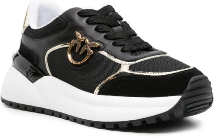 pinko Zwarte Sneakers Black Dames