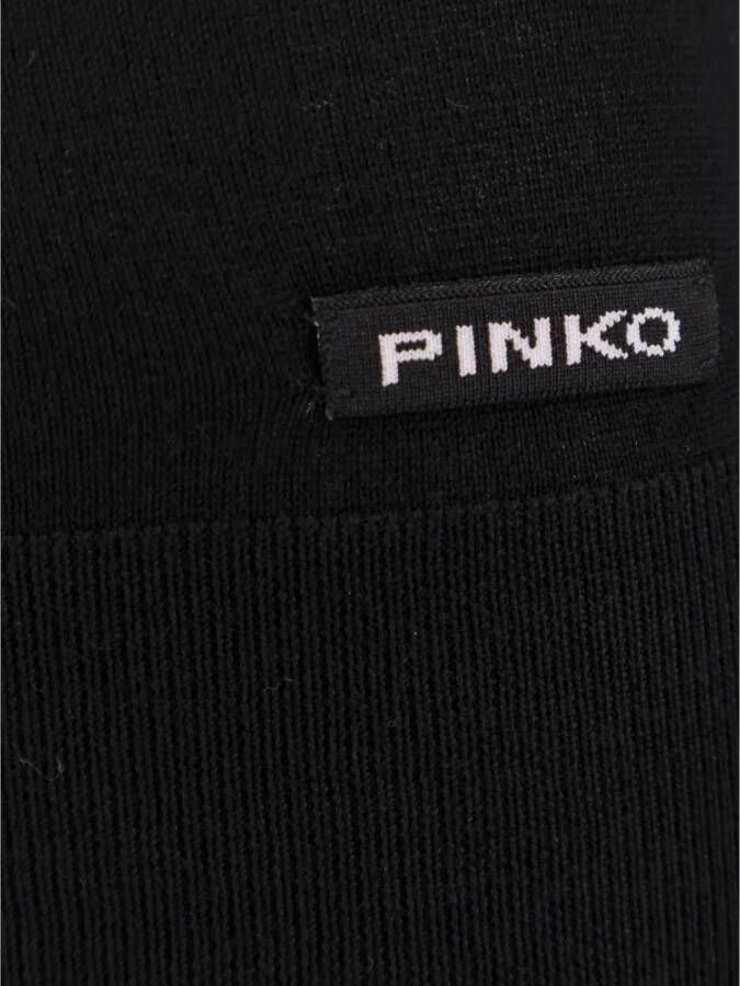 Pinko Zwarte Wollen Trui Boothals