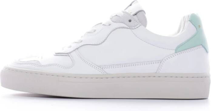 Piola Inti Lage Sneakers Leren Vetersluiting White Dames