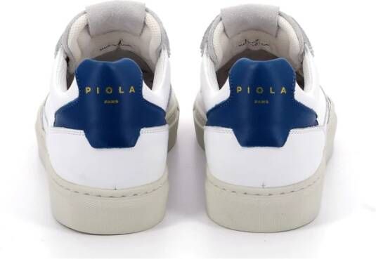 Piola Inti Lage Sneakers van Leer Vetersluiting White Dames