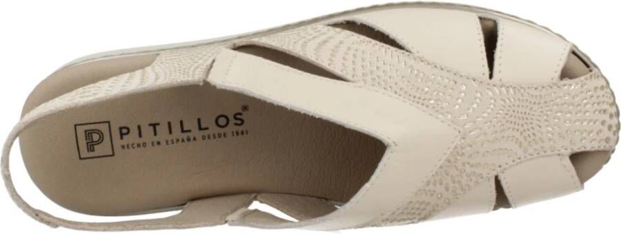 Pitillos Gesloten-Teen Platte Sandalen Blue Dames