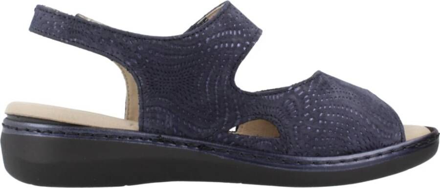 Pitillos Flat Sandals Blue Dames