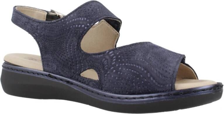 Pitillos Flat Sandals Blue Dames