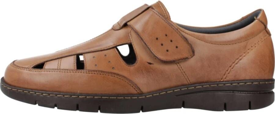 Pitillos Flat Sandals Brown Heren