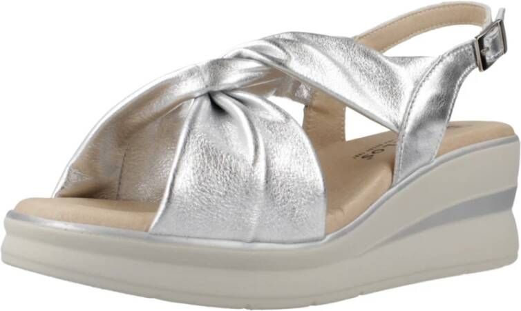 Pitillos Flat Sandals Gray Dames