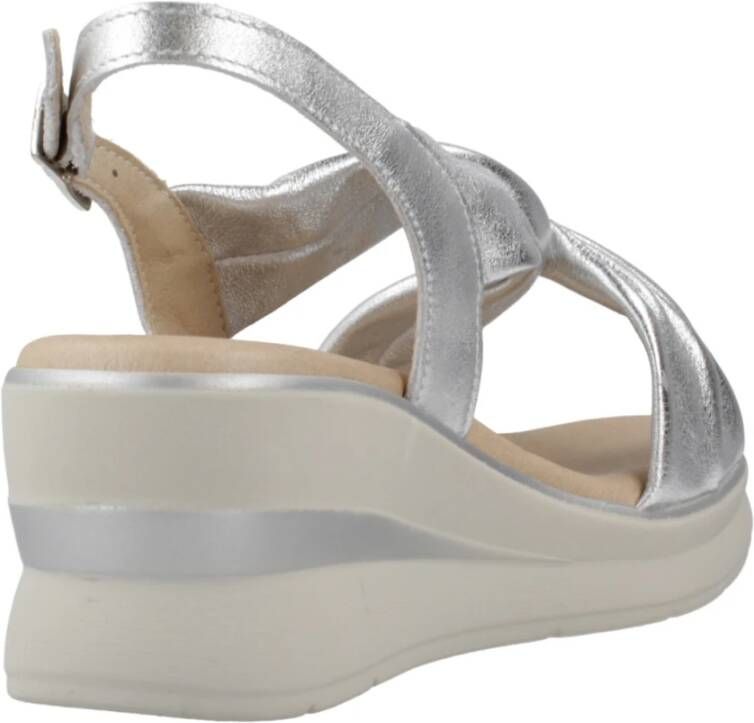 Pitillos Flat Sandals Gray Dames