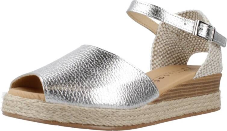 Pitillos Stijlvolle Sleehak Sandalen Gray Dames