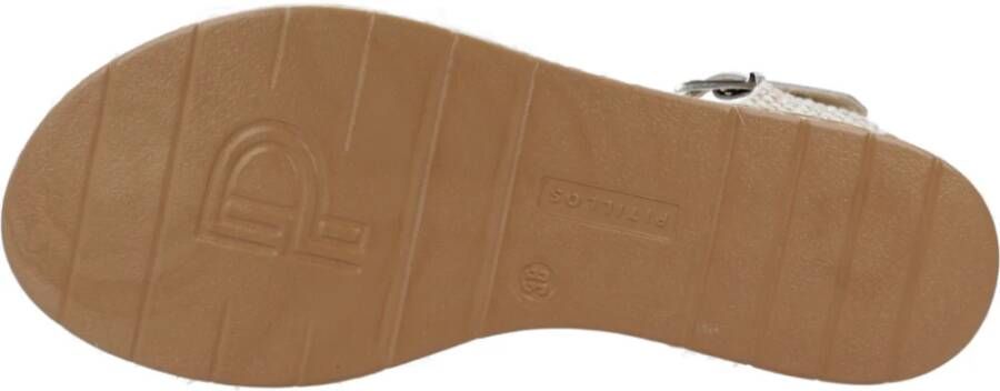 Pitillos Stijlvolle Sleehak Sandalen Gray Dames