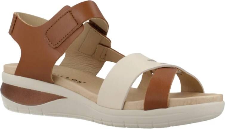 Pitillos Stijlvolle Sleehak Sandalen Multicolor Dames