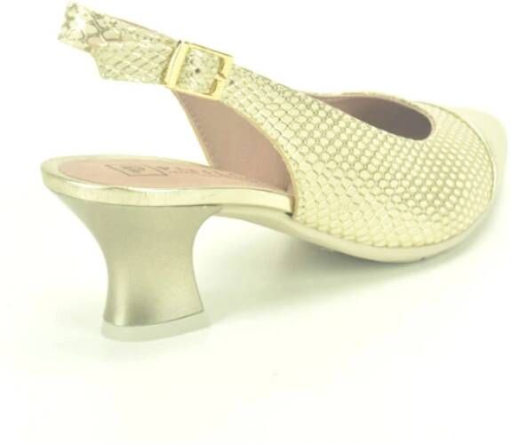Pitillos Goud Bedrukte Tip Stijlvolle Schoenen