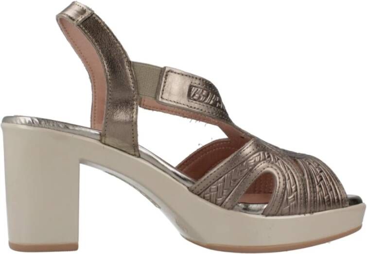 Pitillos High Heel Sandals Brown Dames