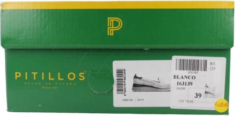 Pitillos Stijlvolle Loafers met Uitgesneden Design White Dames