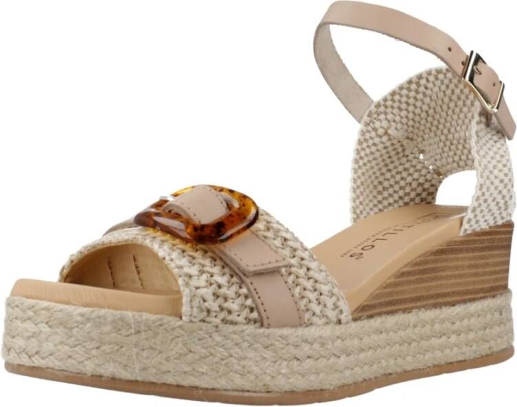 Pitillos Wedges Beige Dames