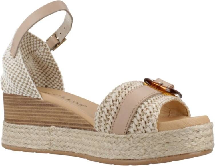 Pitillos Wedges Beige Dames