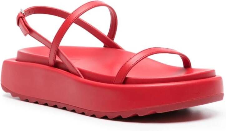 Plan C Chunky Sole Sandalen Red Dames