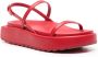 Plan C Chunky Sole Sandalen voor Vrouwen Red Dames - Thumbnail 2