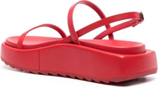 Plan C Chunky Sole Sandalen voor Vrouwen Red Dames