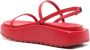 Plan C Chunky Sole Sandalen voor Vrouwen Red Dames - Thumbnail 3