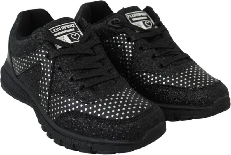 Plein Sport Black Polyester Runner Jasmines Sneakers Shoes Authentic Womens Zwart Dames