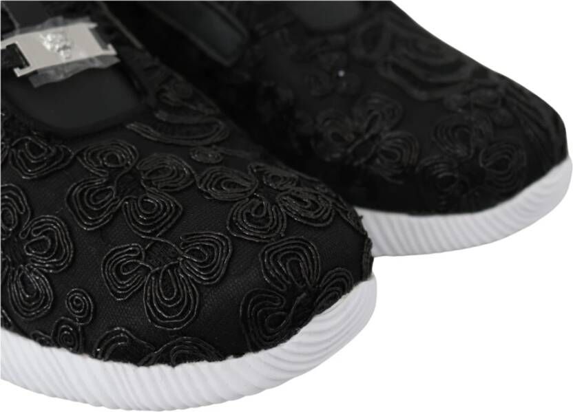 Plein Sport Elegante Runner Schoenen Zwart Polyester Black Dames